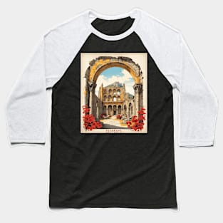 Aspendos Turkey Vintage Retro Travel Tourism Baseball T-Shirt